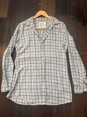 Frank and Eileen oversized plaid button down
